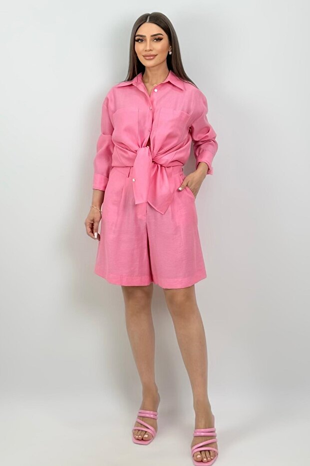 Diz üstü viskon pantolon - 1