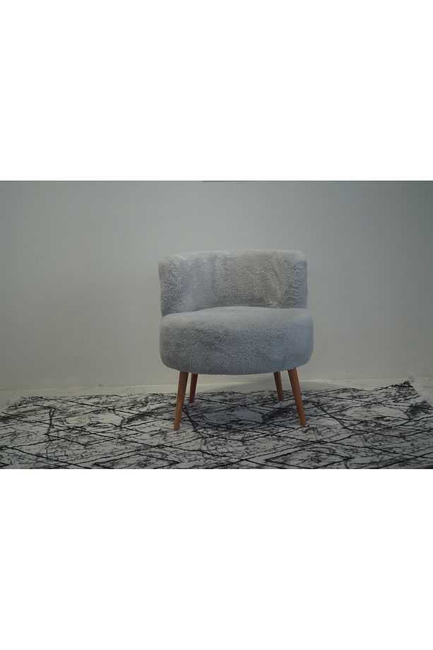 Gri Teddy Tek kişilik Berjer (SALON, BALKON, OFİS) - 1