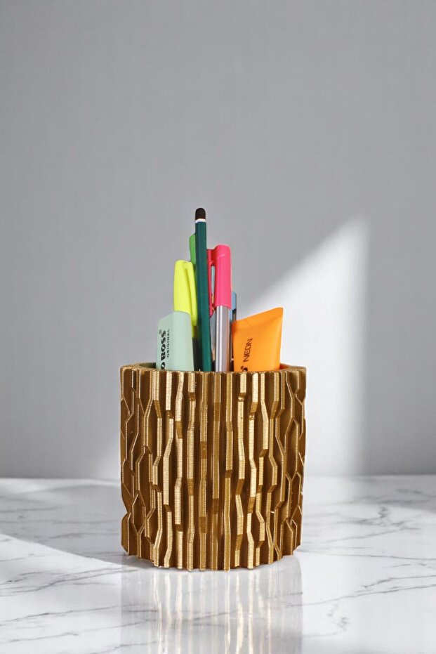Pen Holder Desk Pen Holder Organizer Pen Holder Gold Color Model 78