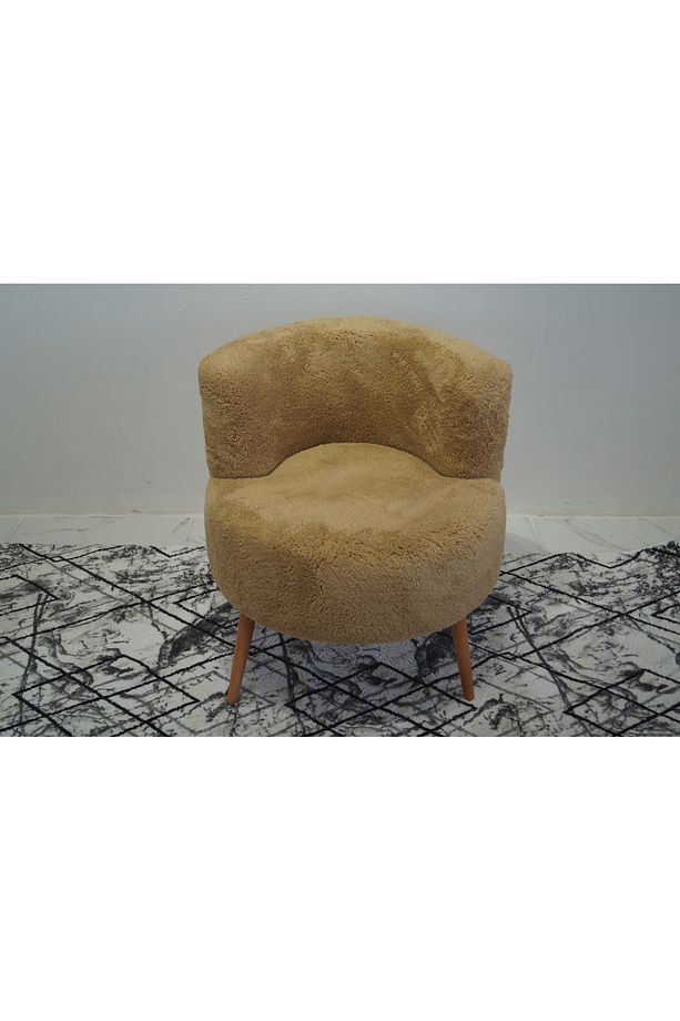 Açık Kahverengi Teddy Tek kişilik Berjer (SALON, BALKON, OFİS) - 2