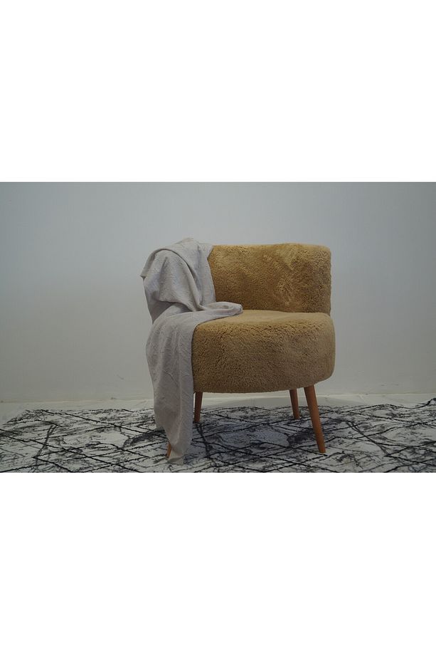 Açık Kahverengi Teddy Tek kişilik Berjer (SALON, BALKON, OFİS) - 1