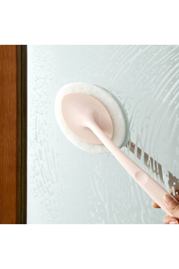 Abrasive sponge brush for washing, replaceable sponge - 3