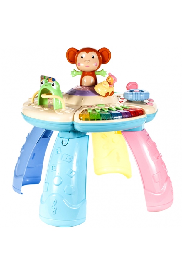 idealSTORE 6 in 1 Interactive Educational Table Funny Dance Monkey, Includes movable elements that can be - 4