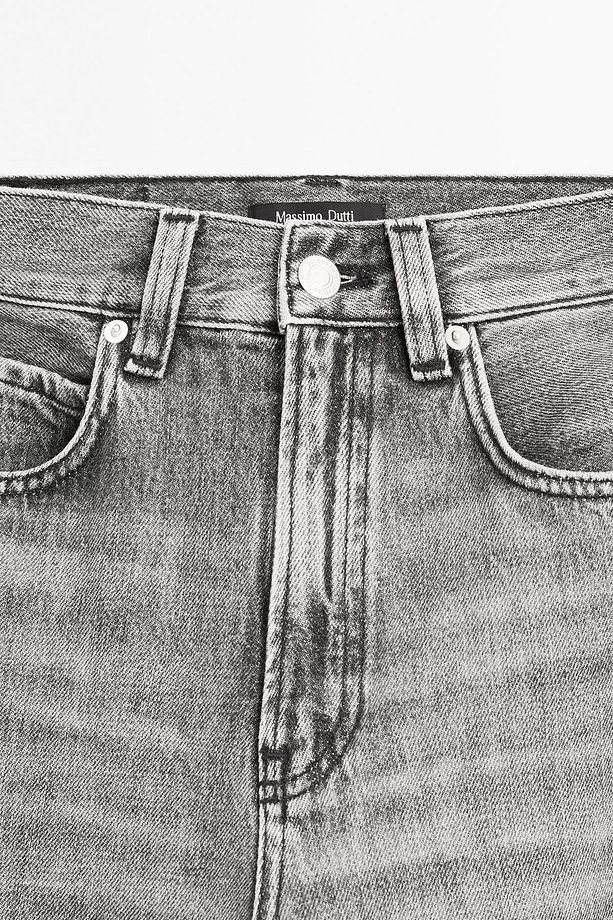 Yüksek bel geniş paça jean - 5