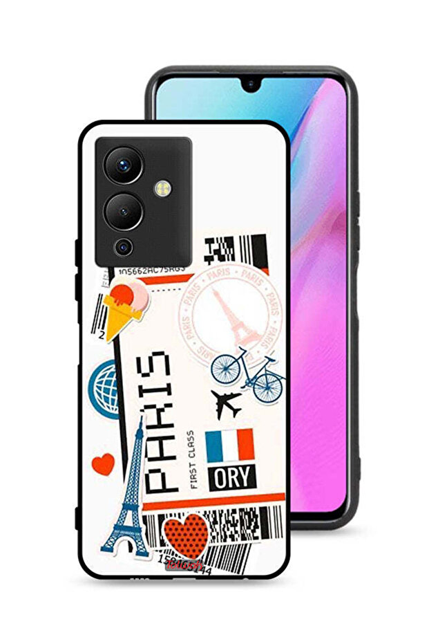 غطاء حماية لجهاز Infinix Note 12 5G، ملصق باريسي