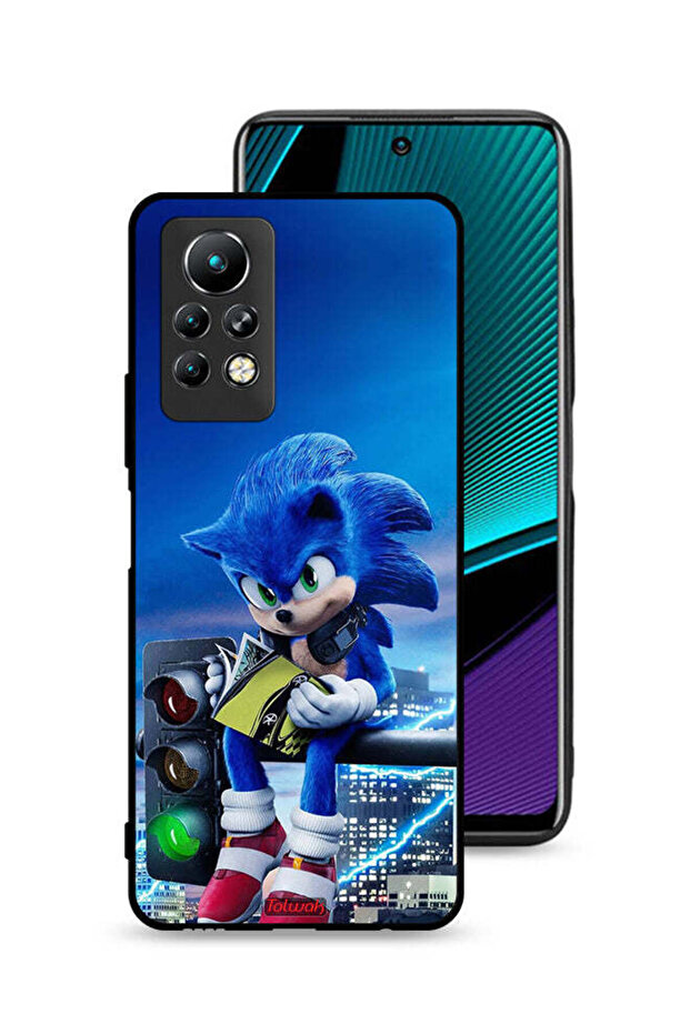 غطاء حماية لهاتف Infinix Note 11 Pro بطبعة Sonic Reading