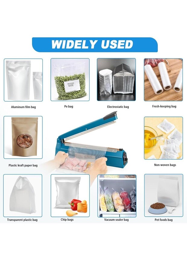 FreshPackFix – Pratik Ev Tipi Poşet Kapatıcı (300mm) - 6