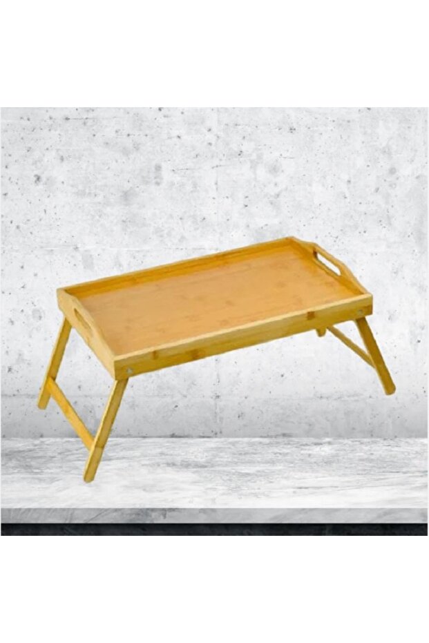 صينية تقديم خشبية بقاعدة قابلة للطي - 2