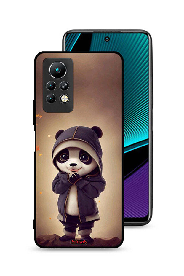 غطاء حماية لجهاز Infinix Note 11 Pro بتصميم الباندا الصغير اللطيف
