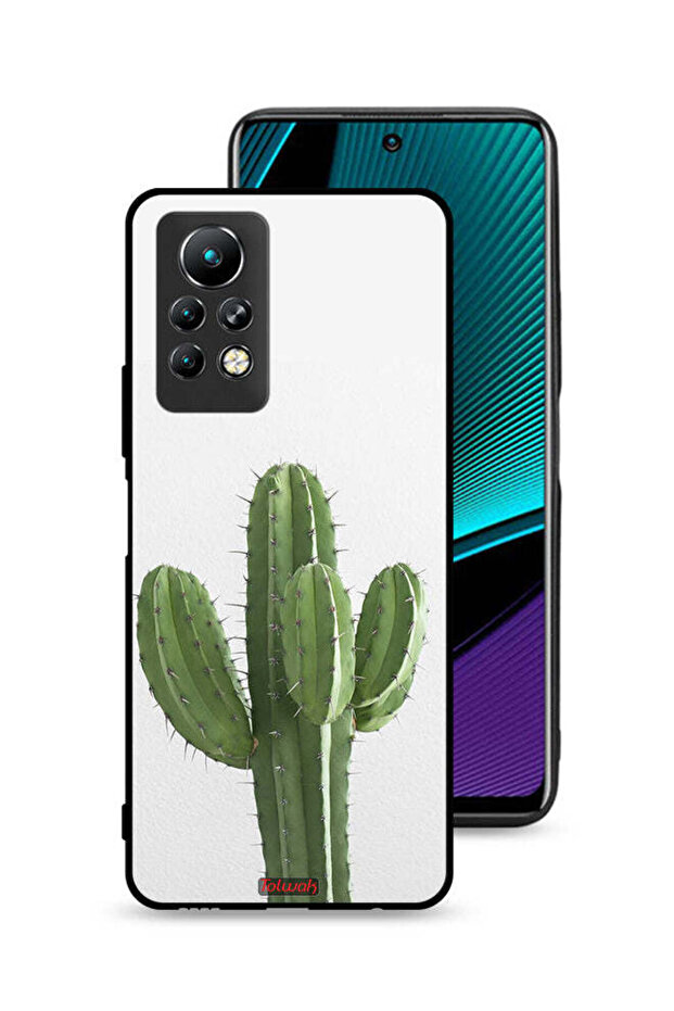 غطاء حماية لهاتف Infinix Note 11 Pro بنقشة نبات الصبار