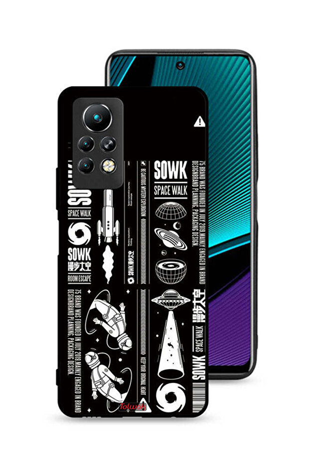 غطاء حماية لجهاز Infinix Note 11 Pro بملصق Sowk Space Walk