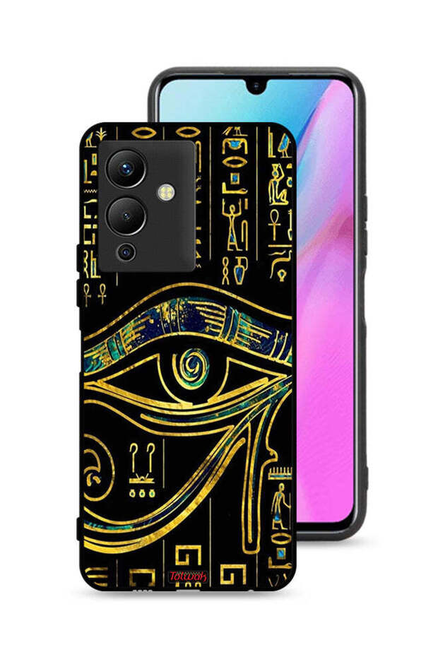 غطاء حماية لجهاز Infinix Note 12 5G بتصميم عين فنية