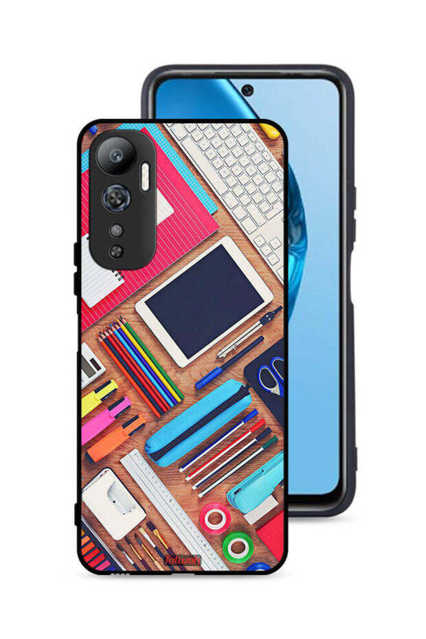 Infinix Hot 20 4G Protective Case Cover Girl Hobby Desk