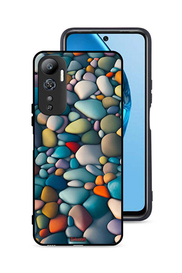 Infinix Hot 20 4G Protective Case Cover Stones Abstract Pattern