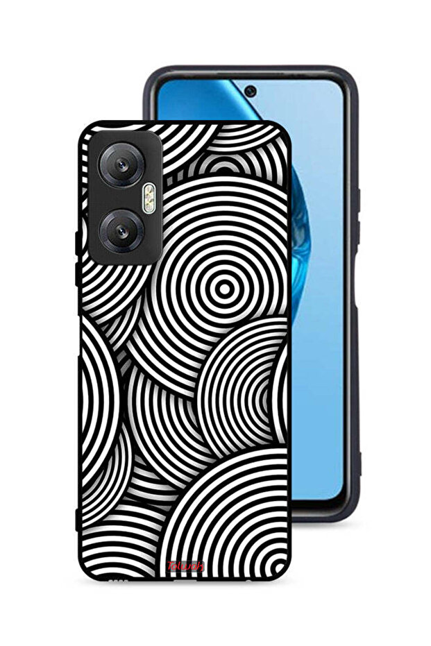 غطاء حماية لهاتف Infinix Hot 20 5G بنمط دوائر وهمية