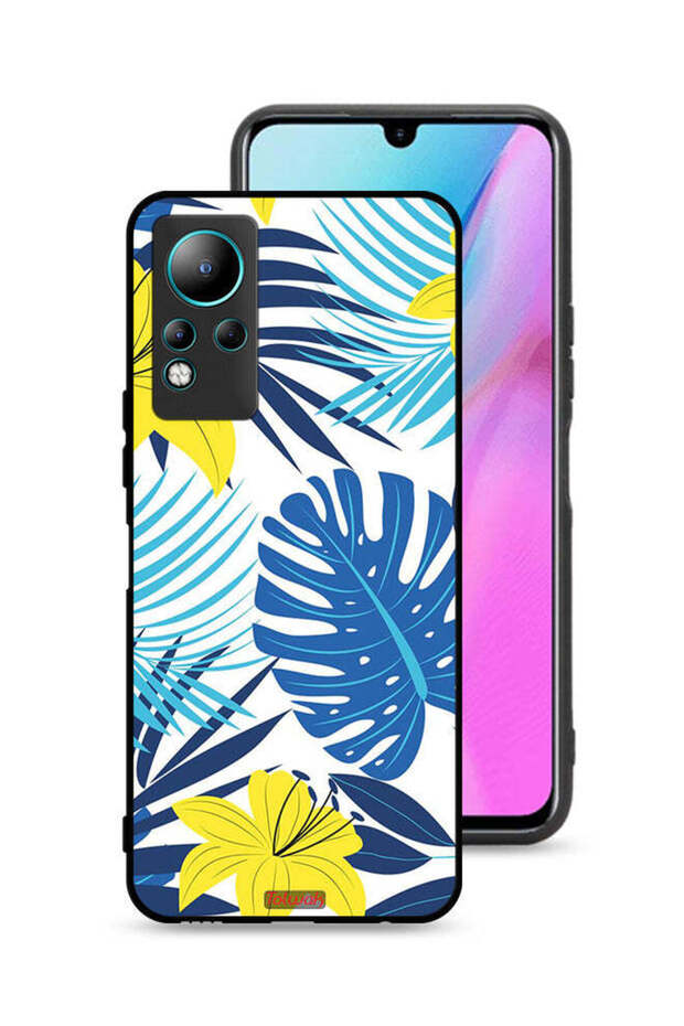 غطاء حماية لهاتف Infinix Note 11 برسومات ريش وزهور