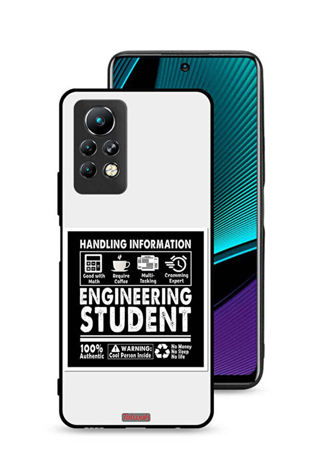 غطاء حماية لهاتف Infinix Note 11 Pro، ملصق طالب هندسة