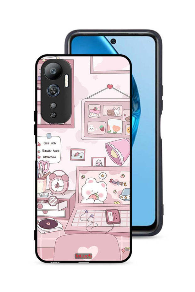 Infinix Hot 20 4G Protective Case Cover Get Rich Study Hard