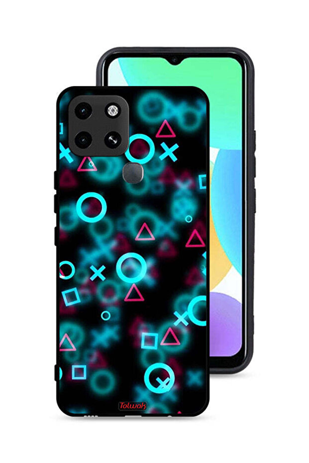 غطاء حماية لهاتف Infinix Smart 6 برسومات أيقونات لعبة الحبار الصغيرة