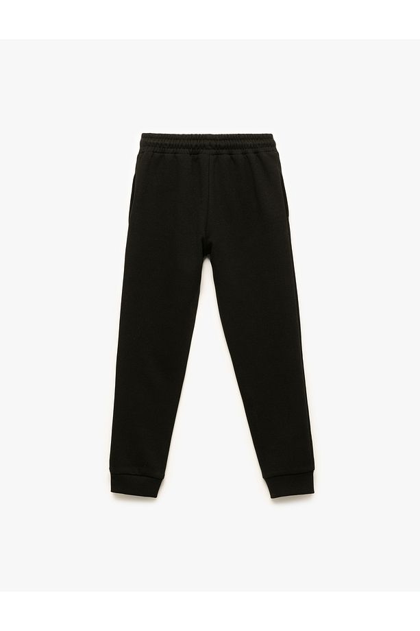 Beli Lastikli Cepli Şardonlu Basic Jogger Eşofman Altı - 2