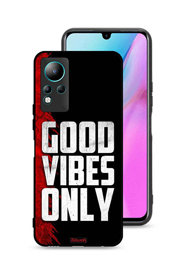 Infinix Note 11 Protective Case Cover Good Vibes Only