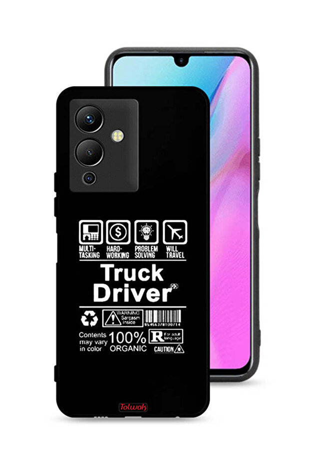 غطاء حماية لهاتف Infinix Note 12 5G، ملصق سائق شاحنة