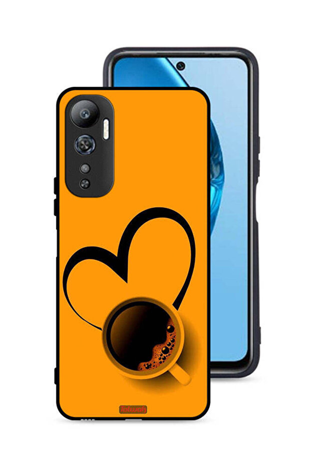 غطاء حماية لهاتف Infinix Hot 20 4G بتصميم فنجان قهوة