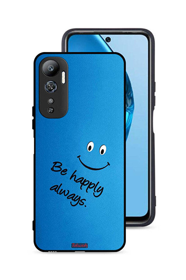 Infinix Hot 20 4G Protective Case Cover Be Happy Always