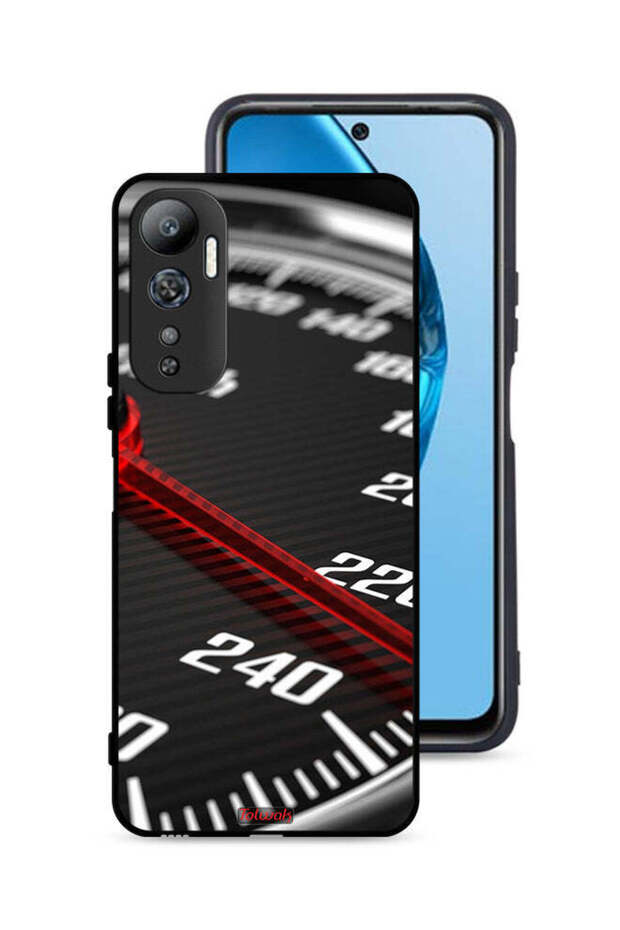 غطاء حماية لجهاز Infinix Hot 20 4G مزود بمقياس السرعة