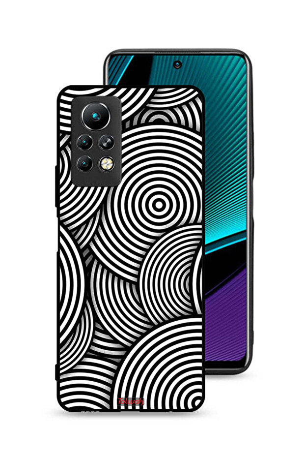 غطاء حماية لهاتف Infinix Note 11 Pro بنمط دوائر وهمية