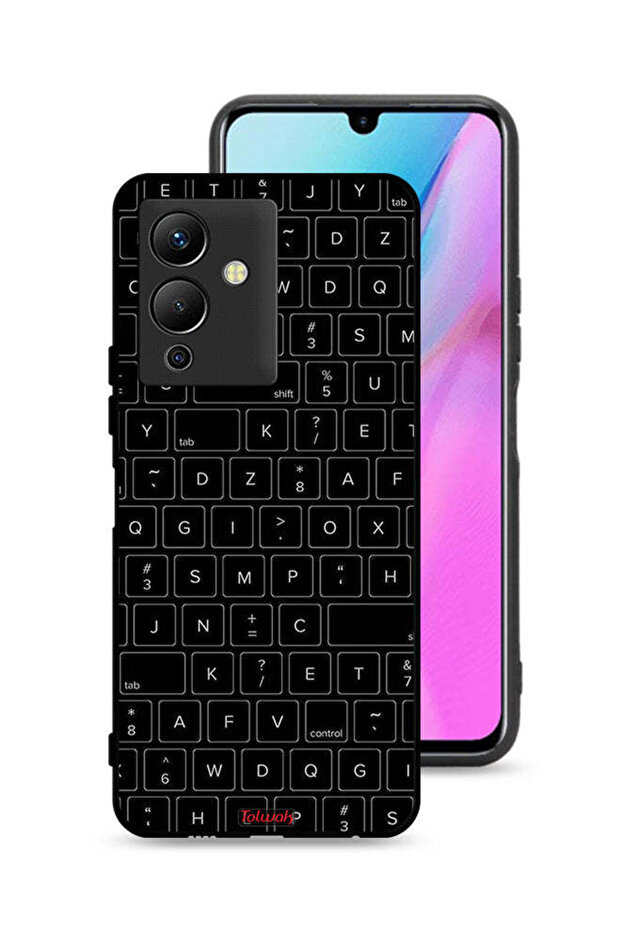 غطاء حماية لهاتف Infinix Note 12 5G بنمط مفاتيح لوحة مفاتيح عشوائية - 1