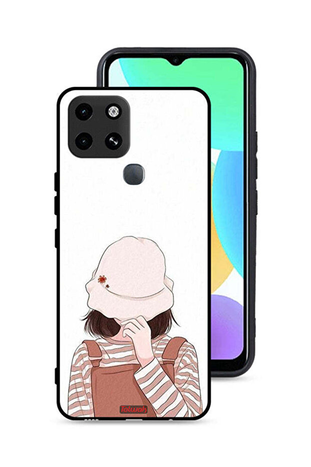 Infinix Smart 6 Protective Case Cover Hide Face By Hat