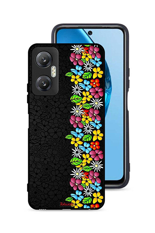 غطاء حماية لهاتف Infinix Hot 20 5G بنقشة زهور