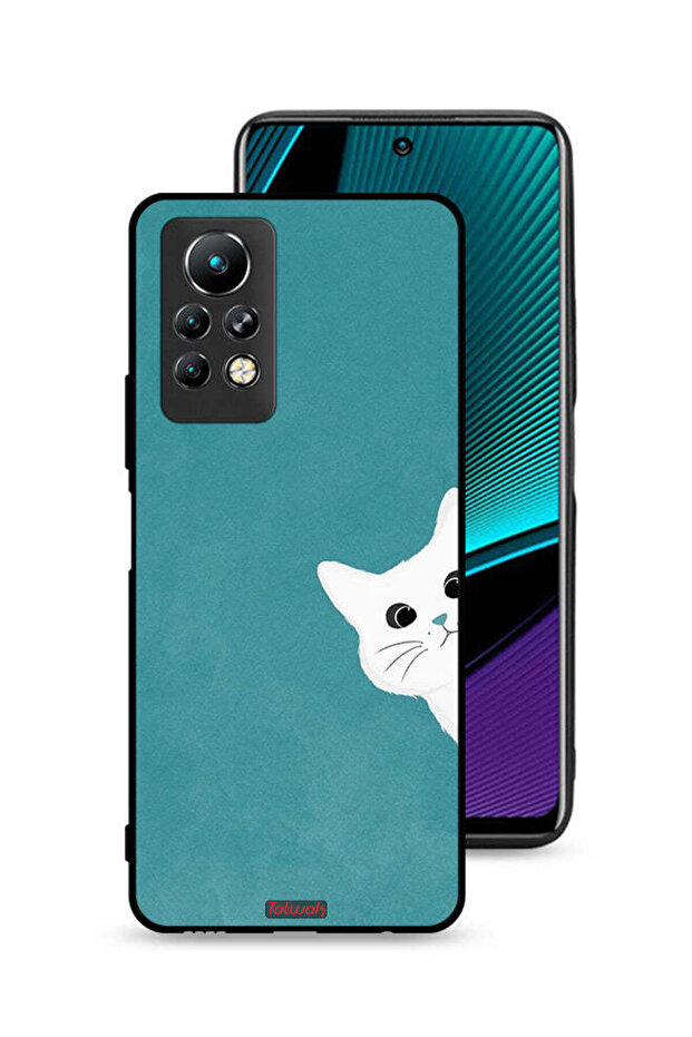 غطاء حماية لهاتف Infinix Note 11 Pro بتصميم قطة