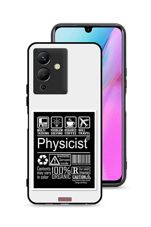 غطاء حماية لجهاز Infinix Note 12 5G بملصق فيزيائي