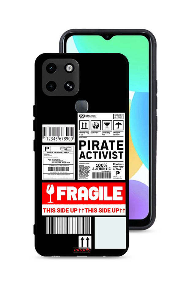 Infinix Smart 6 Protective Case Cover Private Activist Fragile Sticker