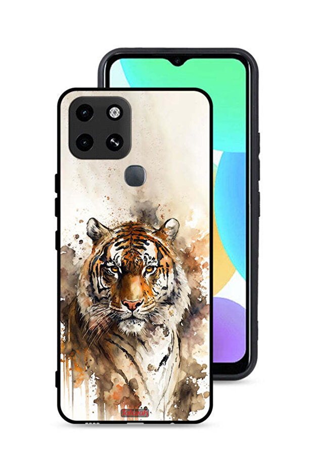 غطاء حماية لهاتف Infinix Smart 6 بنقشة الفهد التجريدي