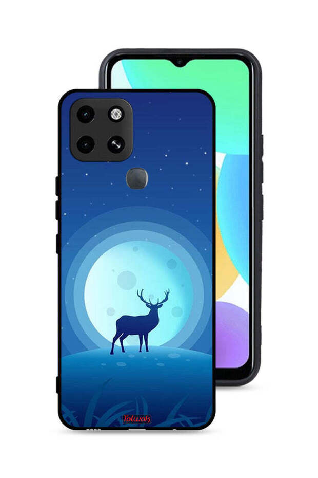 غطاء حماية لهاتف Infinix Smart 6 بتصميم غزال