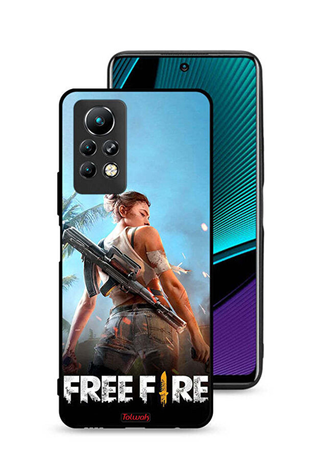 غطاء حماية لجهاز Infinix Note 11 Pro بتصميم فري فاير