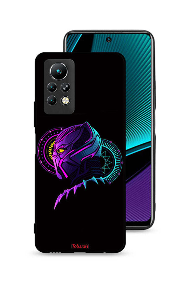 غطاء حماية لهاتف Infinix Note 11 Pro، رسم فني رقمي بسيط عالي الدقة