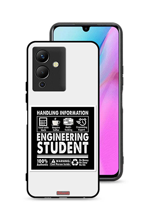غطاء حماية لهاتف Infinix Note 12 Pro 5G، ملصق طالب هندسة
