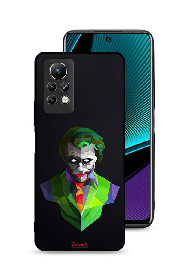 غطاء حماية لهاتف Infinix Note 11 Pro بتصميم فن تجريدي للجوكر