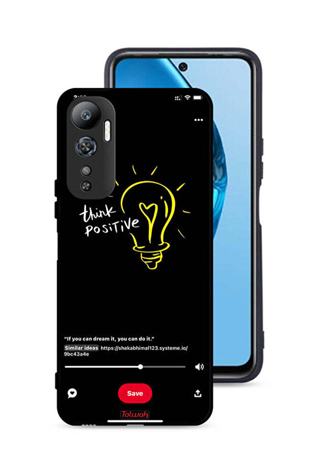 غطاء حماية لهاتف Infinix Hot 20 4G - فكر بإيجابية