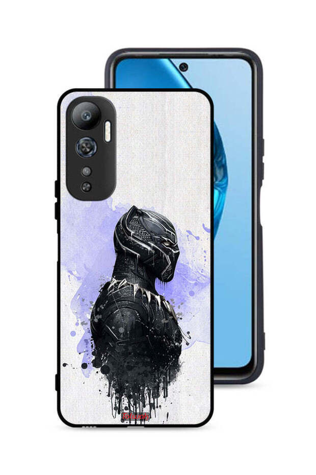 غطاء حماية لهاتف Infinix Hot 20 4G بتصميم النمر الأسود