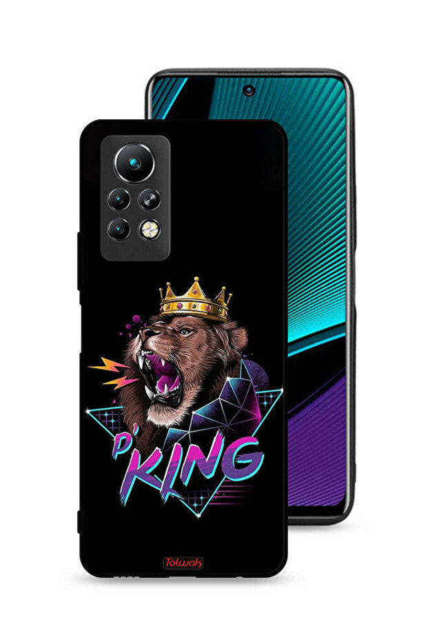 غطاء حماية لهاتف Infinix Note 11 Pro برسومات الأسد الملك