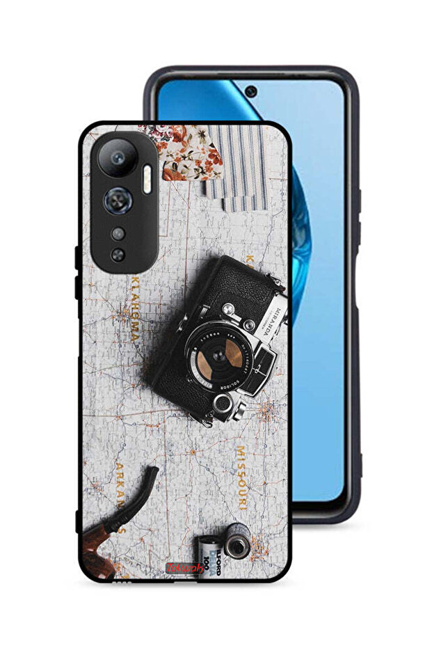 Infinix Hot 20 4G Protective Case Cover Vintage Camera
