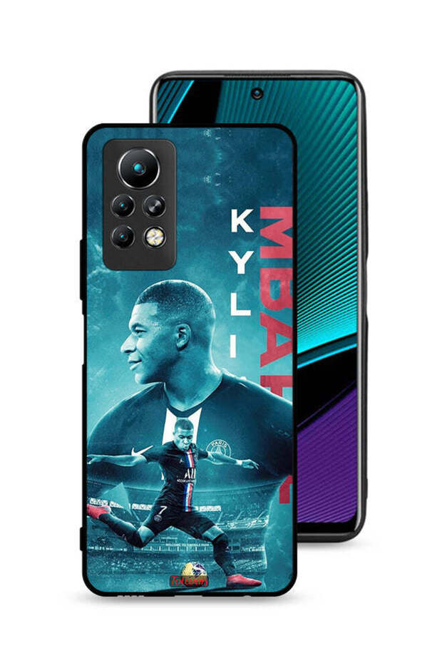 غطاء حماية لهاتف Infinix Note 11 Pro بطبعة ملصق مبابي