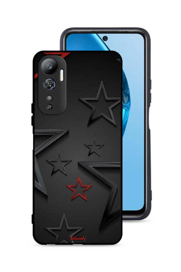 غطاء حماية لهاتف Infinix Hot 20 4G بنقشة نجوم