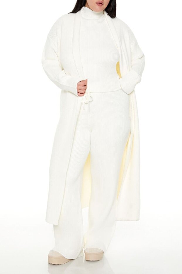 Plus Size Uzun Hırka - 2