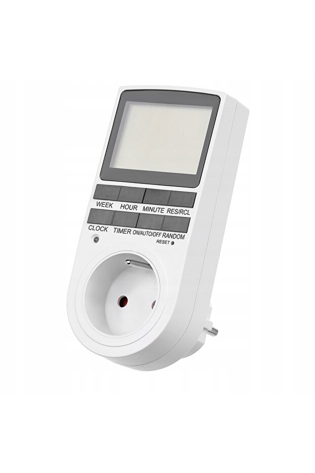 SmartPlug idealStore programmable socket, with Stopwatch, Clock, Timer, Random settings, Winter time and - 1